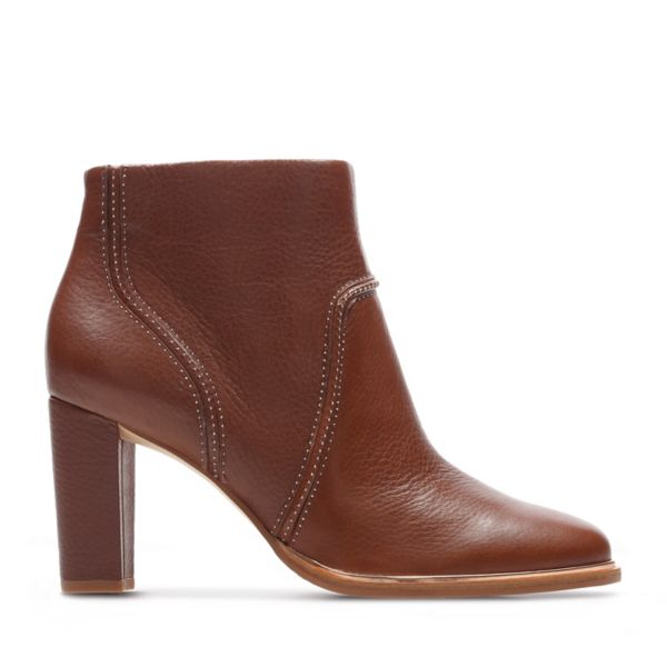 Clarks Womens Ellis Betty Ankle Boots Brown | UK-8136524